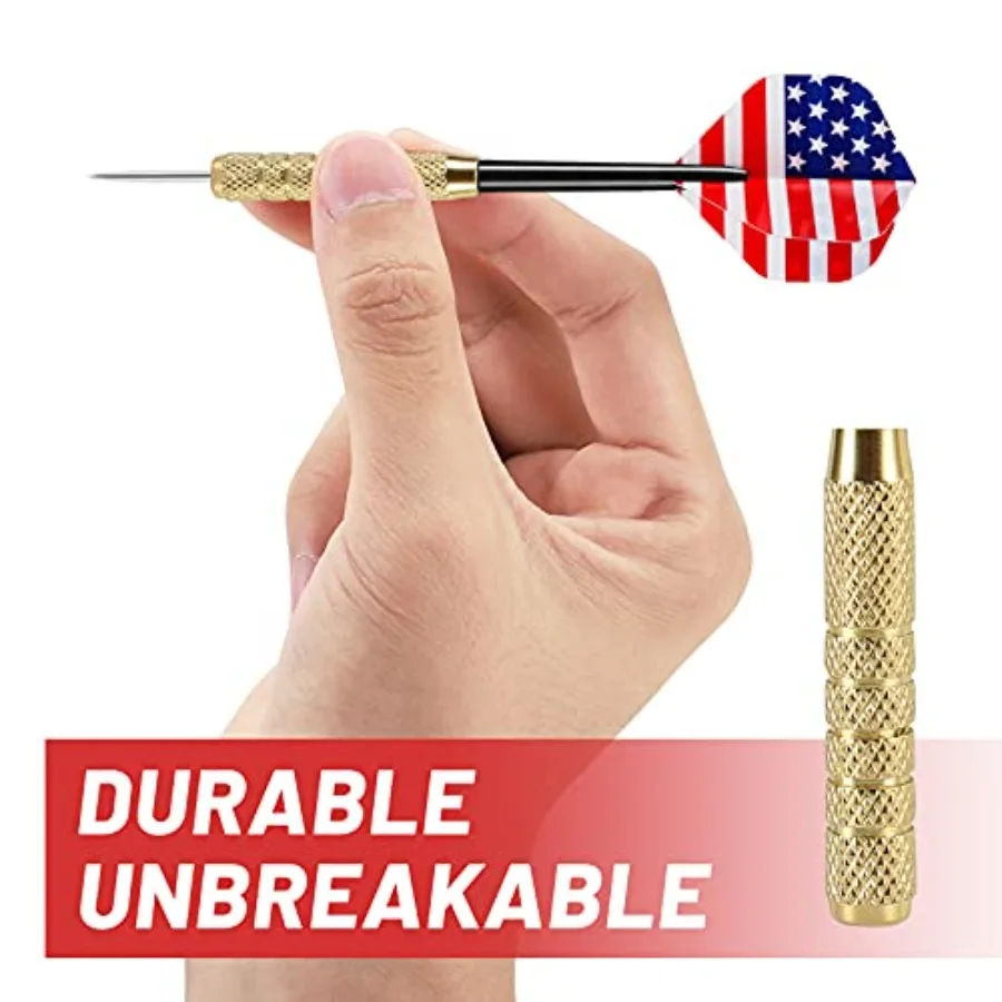 مجموعة سهام ذات أطراف فولاذية مكونة من 12 قطعة مكونة من 18 جرامًا من السهام المعدنية الاحترافية للعب التنافسي والترفيه المنزلي تتضمن 4 نايلون إضافي #5