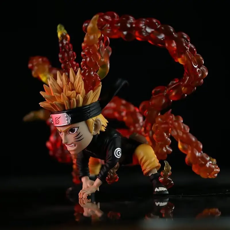 Figura de Anime Naruto de 13cm, figuras de acción de Naruto de cuatro colas, estatua, colección de habitación, adorno, modelo, muñeca, juguetes para regalos de chico