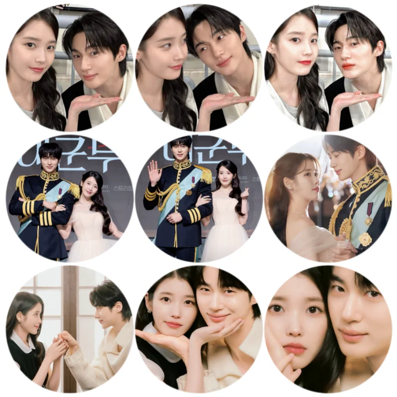 conjunto-de-9-pecas-pins-decorativos-de-fotos-e-imagens-do-kim-jisoo-김지수-e-seo-in-guk-서인국-do-drama-coreano-boyfriend-on-demand