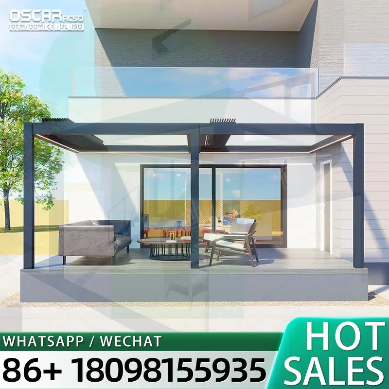 Outdoor Backyard Greenhouse Set Winter Glasshouse for Villa Residential Hotel pergolas