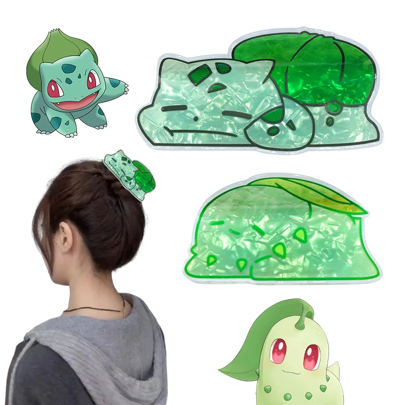 

Bulbasaur Chikorita Hair Claw for Women Cute Cartoon Hair Clip for Girls Fashion Hair Crab Clip Ladies Elegant Head Accessories