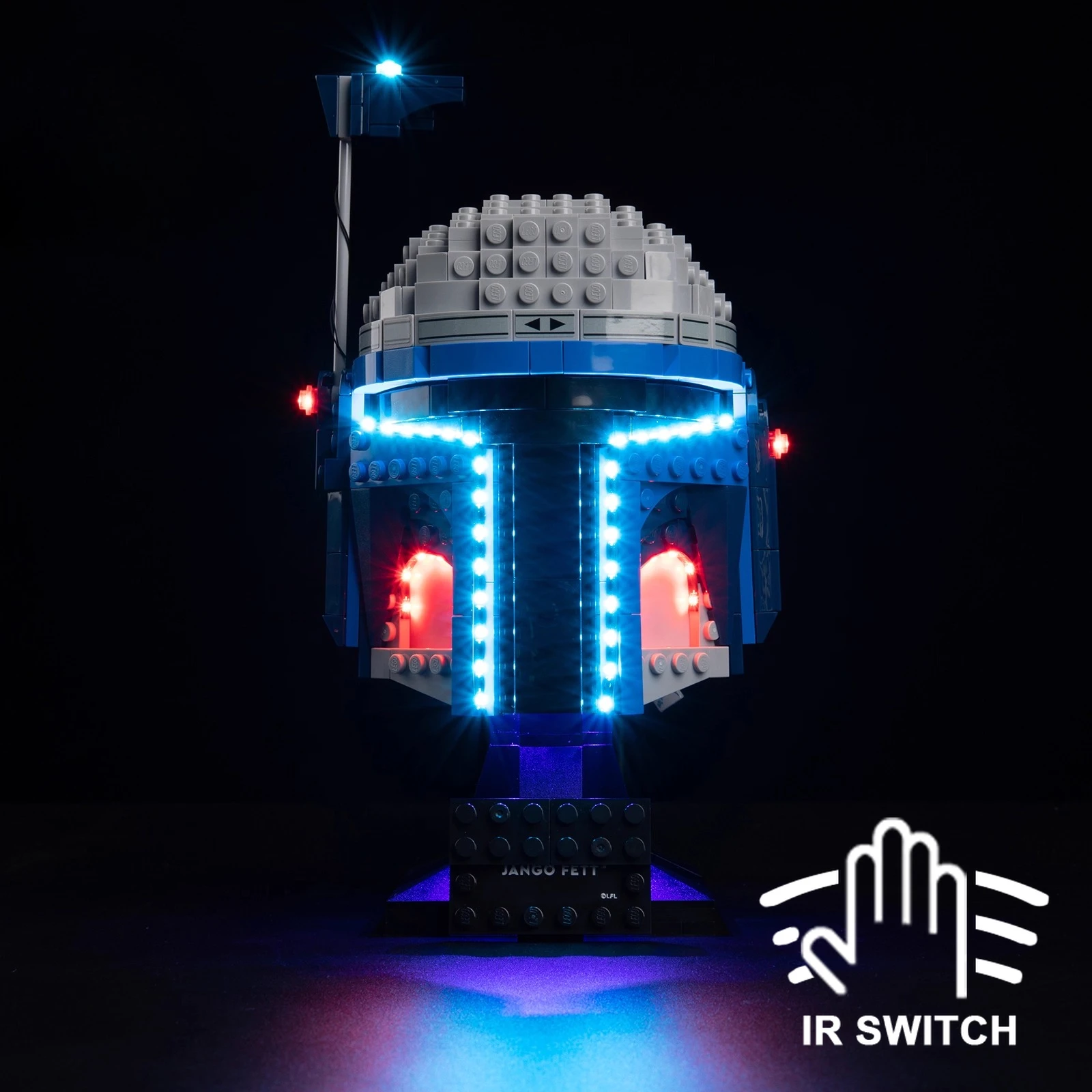 

No Model LED Lighting Set Suitable for LEGO Star Jango Fet Helmet 75408(Not Include Building Blocks)