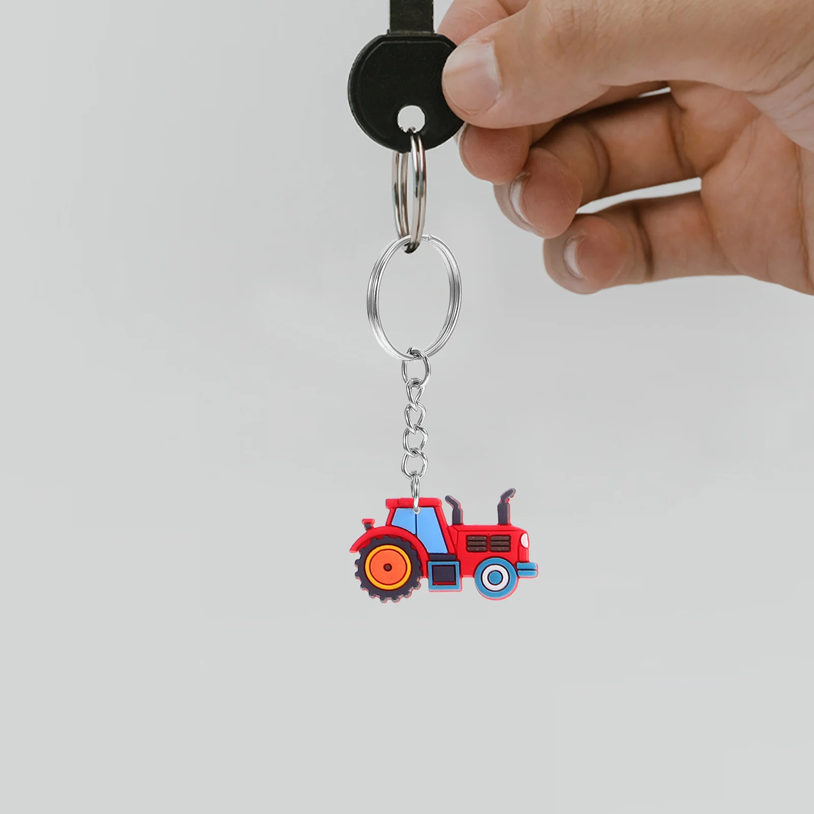 

12Pcs Farm Tractor Keychain Cute Cartoon Harvest Season Party Favors Kids Backpack Charm Birthday Supplies Cute Keychain