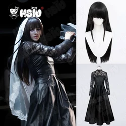 Osaragi Cosplay Costume Wig Fiber synthetic wig「HSIU 」imitation leather Dress Gothic Taro Sakamoto SAKAMOTO DAYS Osaragi Cosplay