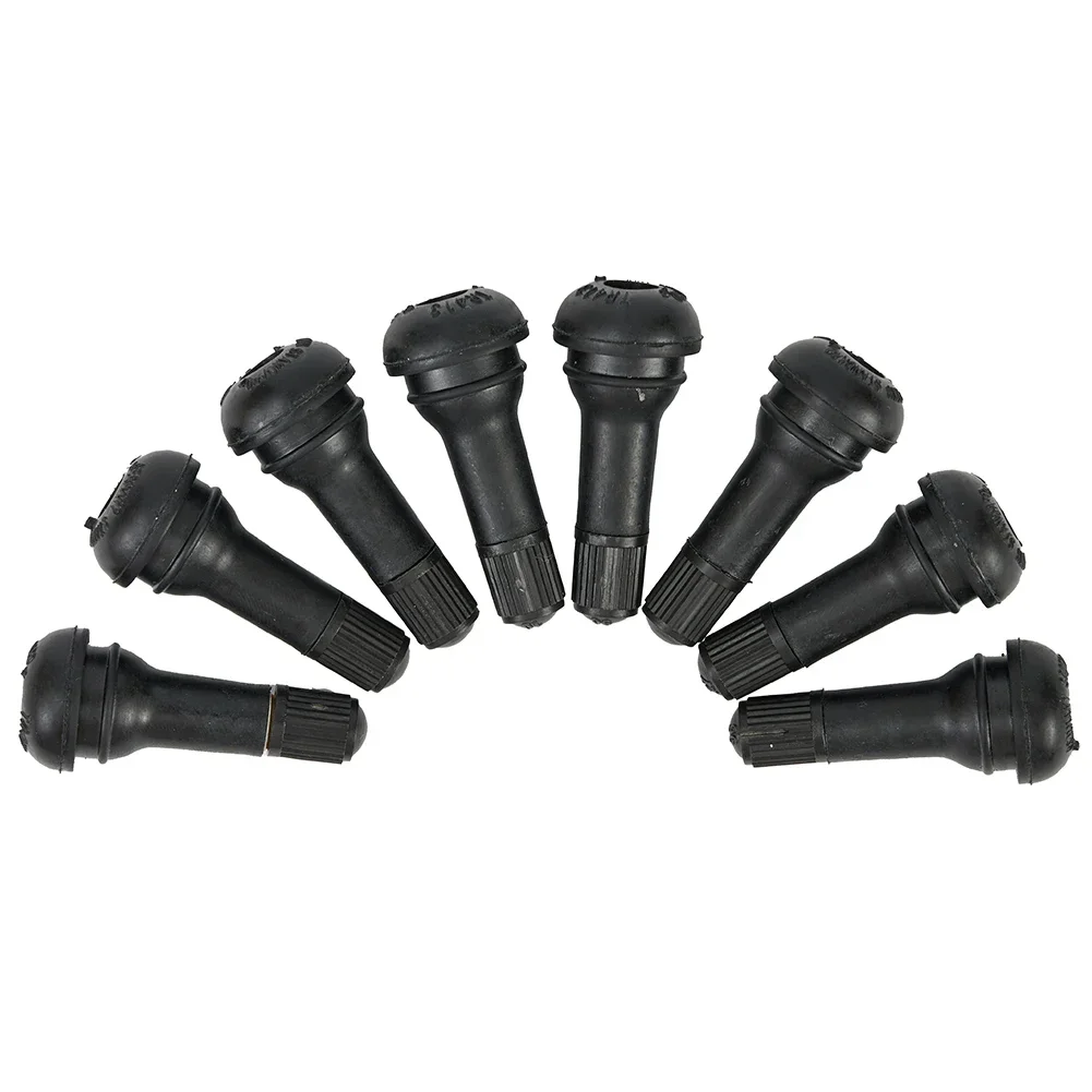 Accessory Valve Stems 10Pcs Exterior Replacement Rubber SET TR413 Tool Tubeless Tyre Portable Practical Useful