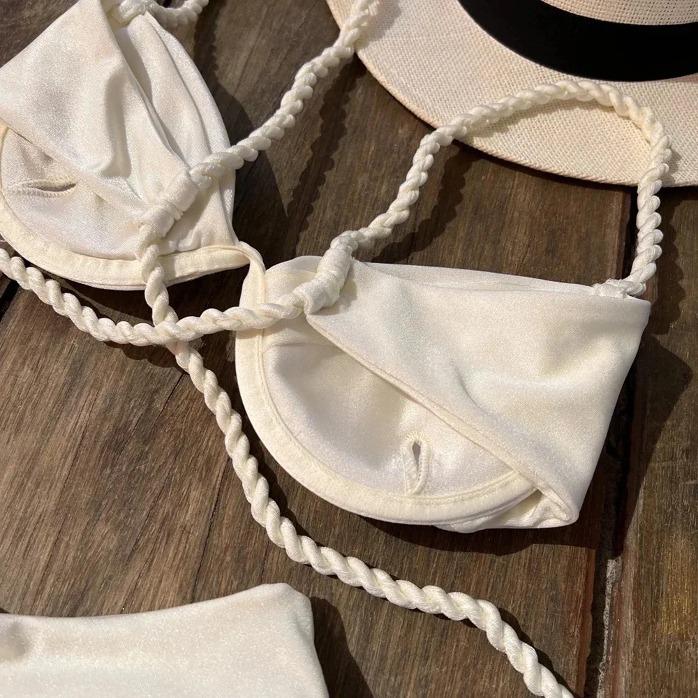 Sexy Micro Push Up Bikini 2024 Costume da bagno donna Costumi da bagno femminili Perizoma Bikini Set Costume da bagno brasiliano da spiaggia Biquini