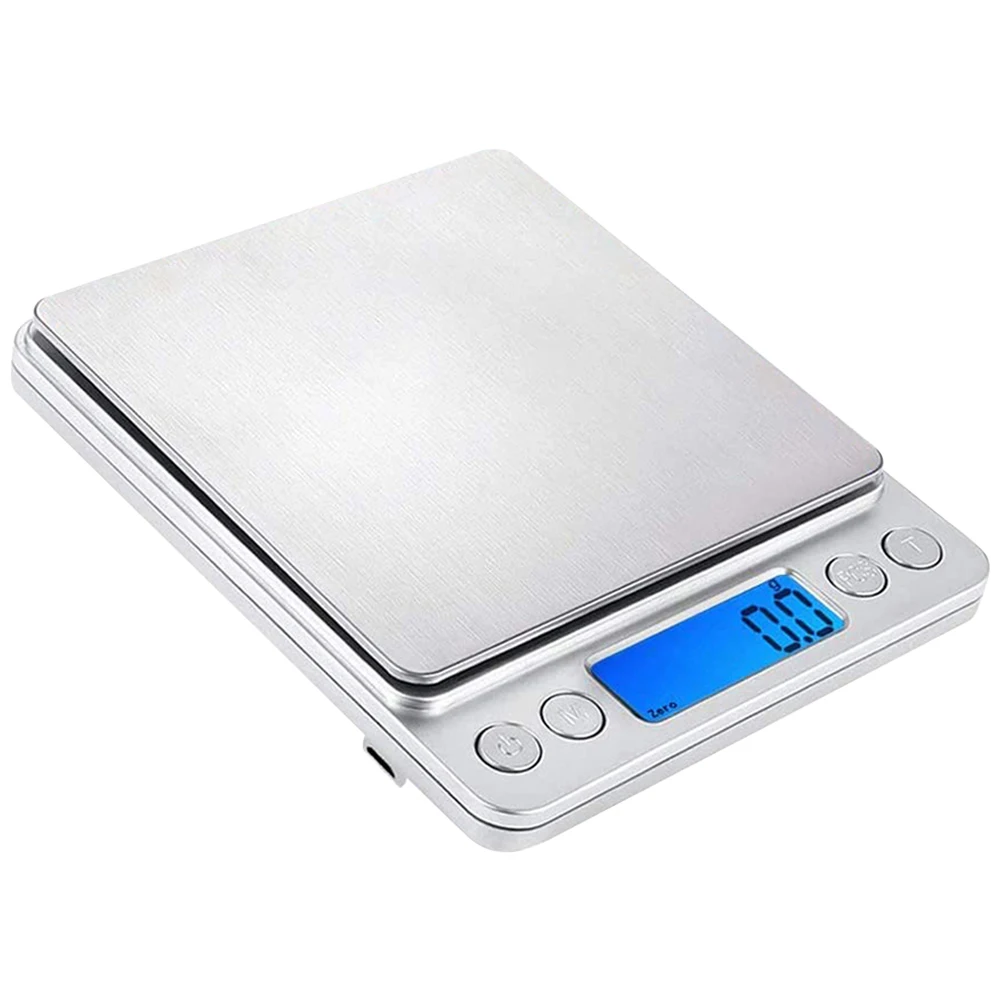 2kg/3kg/500g Multifunction Kitchen Scale 0.1/0.01g Digital Kitchen Scale Accurate Weighting High Accuracy Gram Scale LCD Display