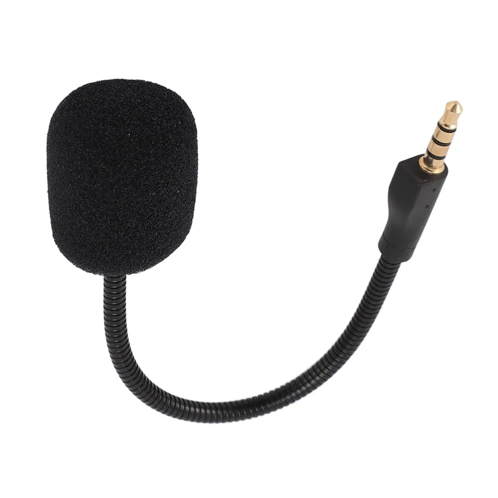 Noise Reduction Replacement Game Mic with Foam Detachable Gaming Boom Microphone Flexible Plug and Play for Steelseries ArctisⅠ