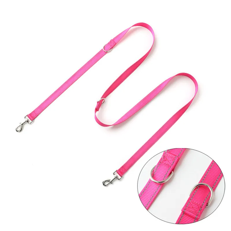 Dog Leash Reflective Double Leashes for Dogs Walking Nylon Dog Leash Walker Multifunction Dogs Leashes for Training Accessories