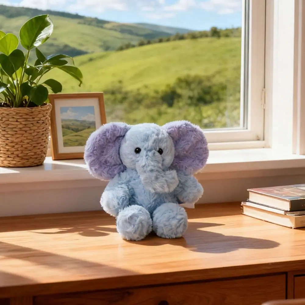 ソファ装飾用ぬいぐるみ ミニ象 PP綿入りクッション ぬいぐるみ象 睡眠用 15cm 象 赤ちゃん 幼児向け
