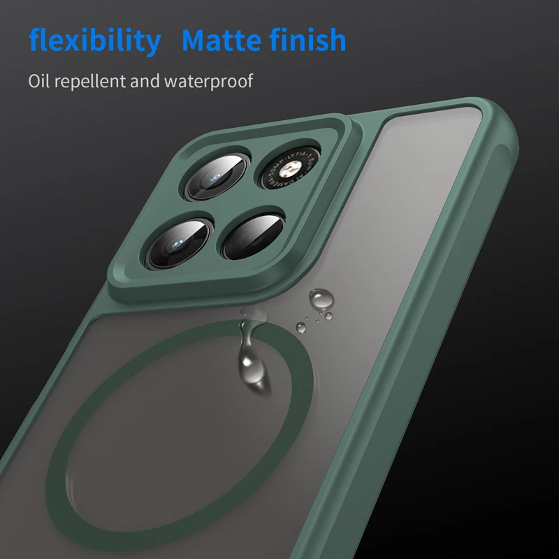 Case For Motorola Moto G67 G57 Power G100 ELVEV Magnetic Translucent Frosted Matte Hard PC+TPU Waterproof Protective Phone Cover
