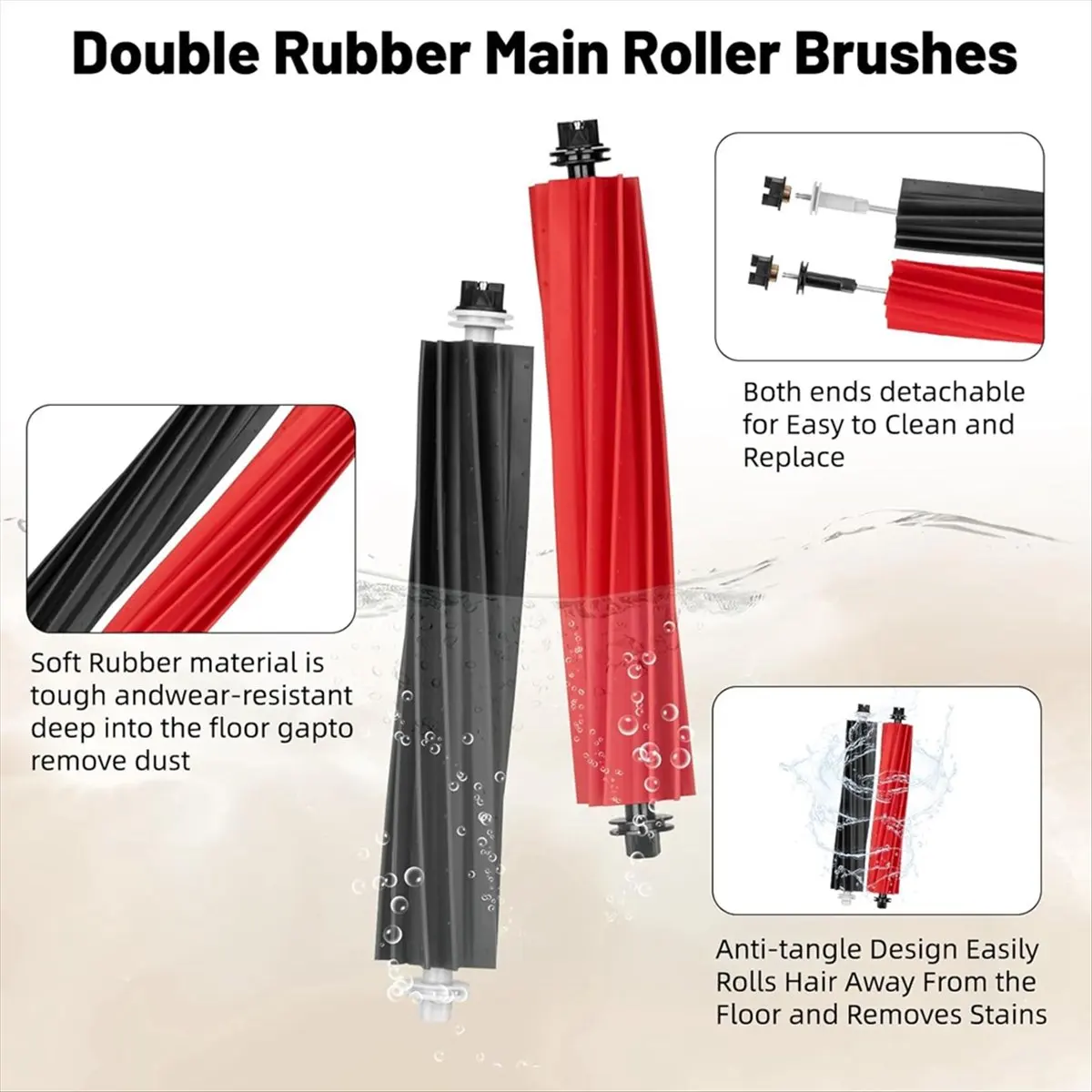 A367U Aug. Replacement Parts for Q5 Pro+/Q5 Pro/Q8 Max+/Q8 Max Vacuum Parts Roller Side Brush Filter Mop Pad Dust Bag
