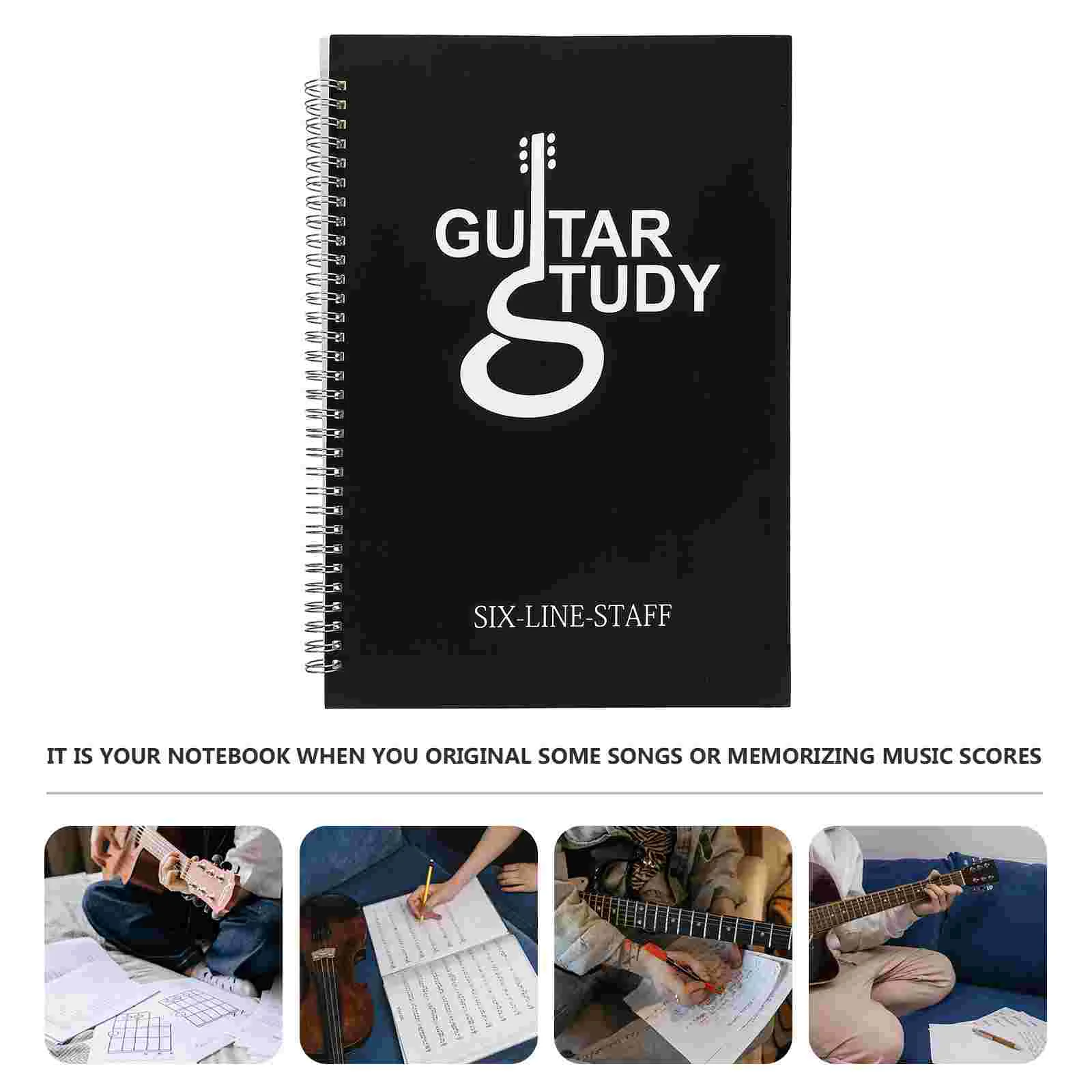 Memory Tab Note Notebook Guitar Chord Six-line Music Large Guitarist Supplies Score Portable Coil Work