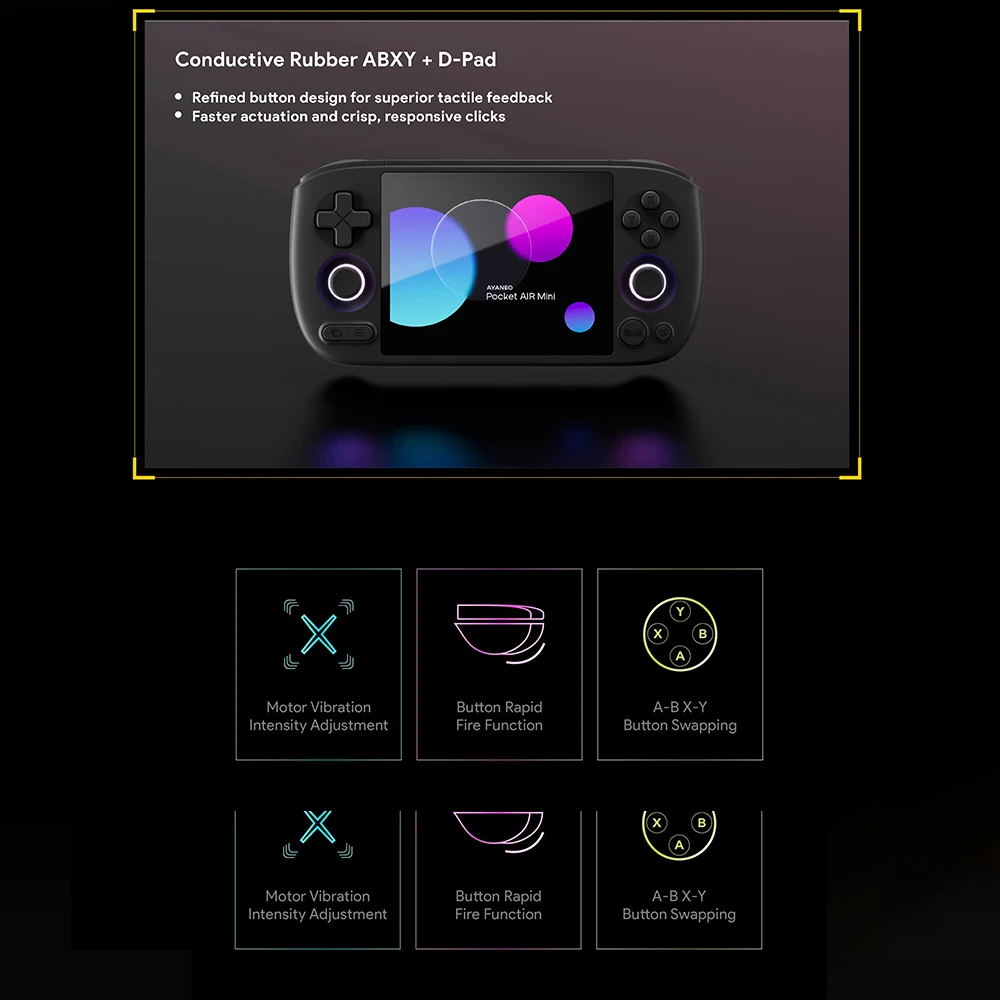 AYANEO Pocket Air Mini Retro Handheld-Spielkonsole 4,2 Zoll Bildschirm MTK Helio G90T Prozessor Hall-Joystick Tragbare Pocket Android Retro-Gaming-Konsole – Detail 16