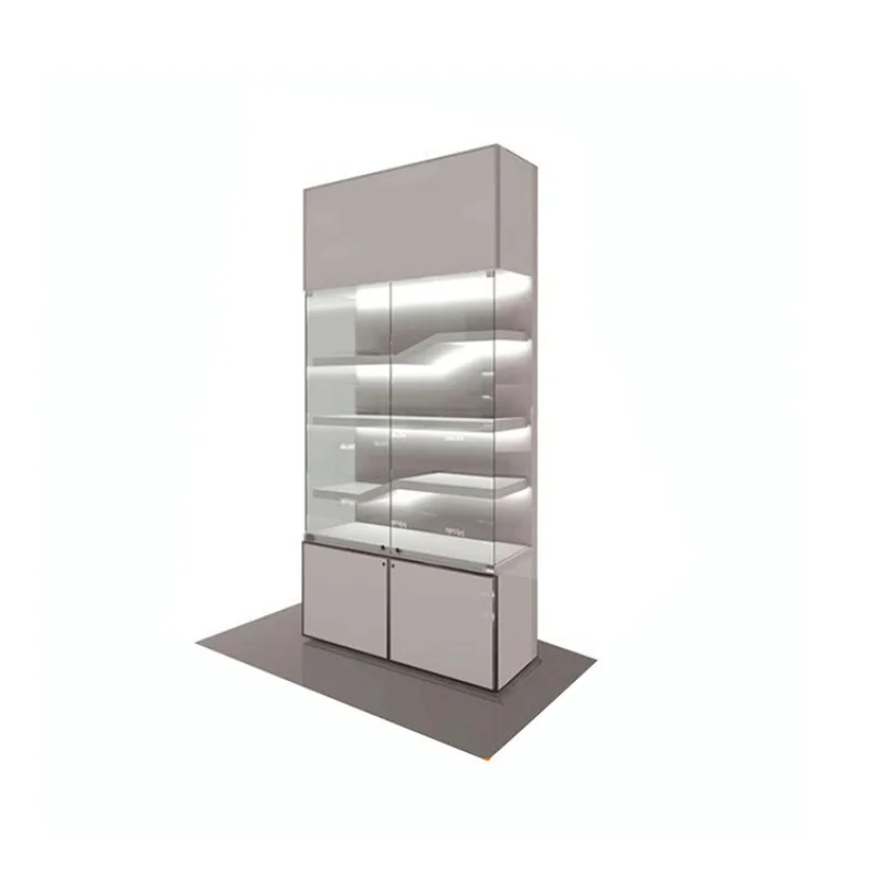 custom，Factory Glass Jewelry Display Showcase Cabinet Commercial Jewelry Display Cabinet