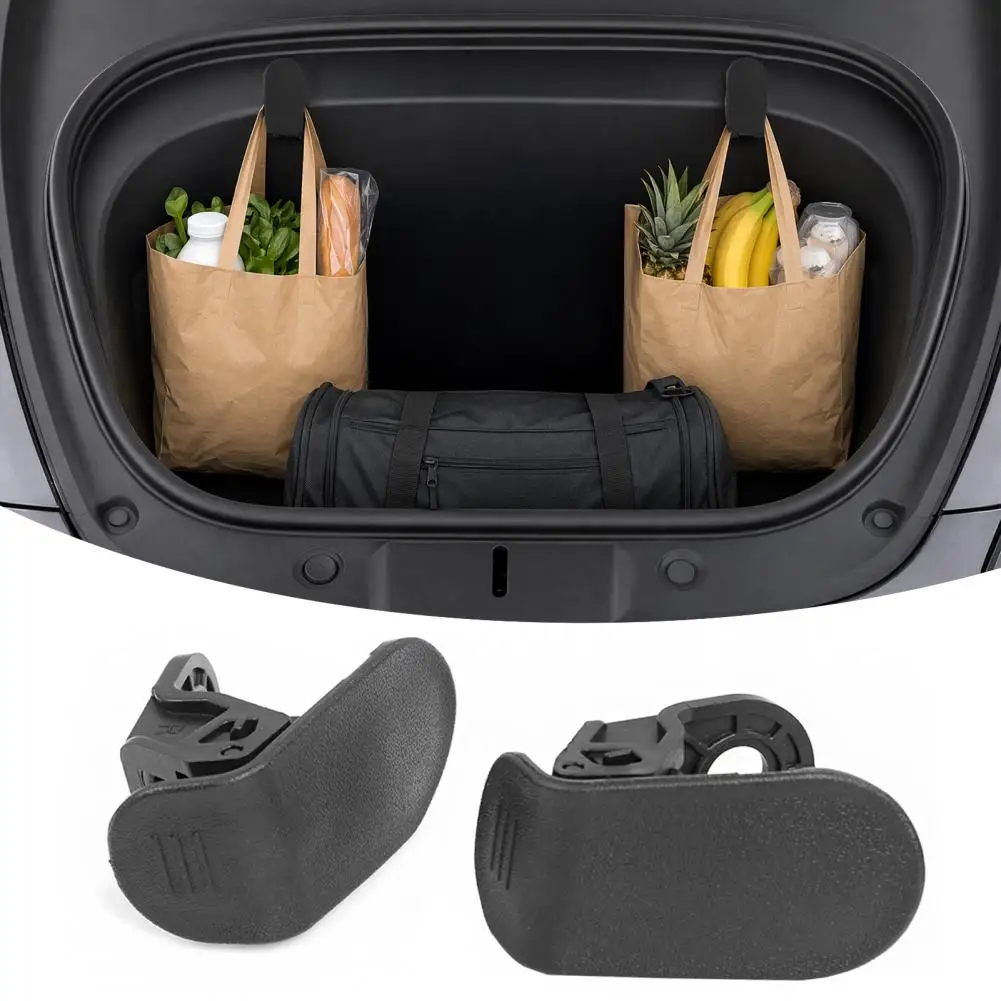 

Model 3 Accessory Hook Front Trunk Hook for Tesla Model 3 Foldable Frunk Organizer Accessory Strong Load-bearing Grocery Bag