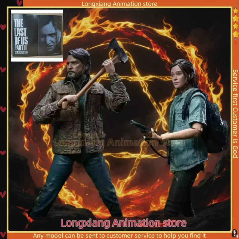 18 سنتيمتر Neca The Last of Us أنيمي الشكل جويل وإيلي عمل أرقام Tlou جزء 2 بولي كلوريد الفينيل تمثال تحصيل نموذج ألعاب الدمى الهدايا