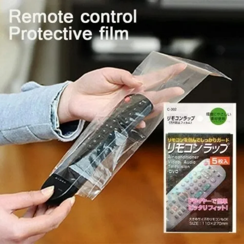 5/10/20PCS Transparente Schrumpf Film Tasche Anti-staub Schutzhülle Abdeckung Für TV Klimaanlage fernbedienung Schrumpfen PVC Kunststoff