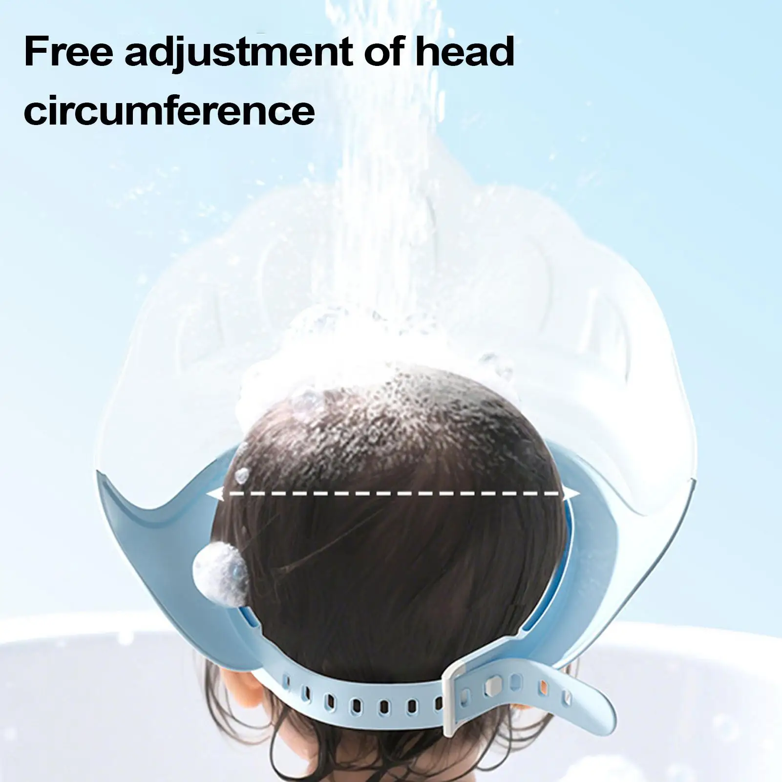 

Toddler Hair Washing Shield Hat Waterproof Adjustable Shampoo Eye and Ear Protection Shield for Children Boys Girls Family