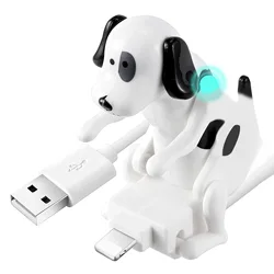 Kabel USB zabawny Dog Dog ładowarka dla iPhone 13/12/11 i więcej, ruchome wypryski pies szybka ładowarka kabel USB