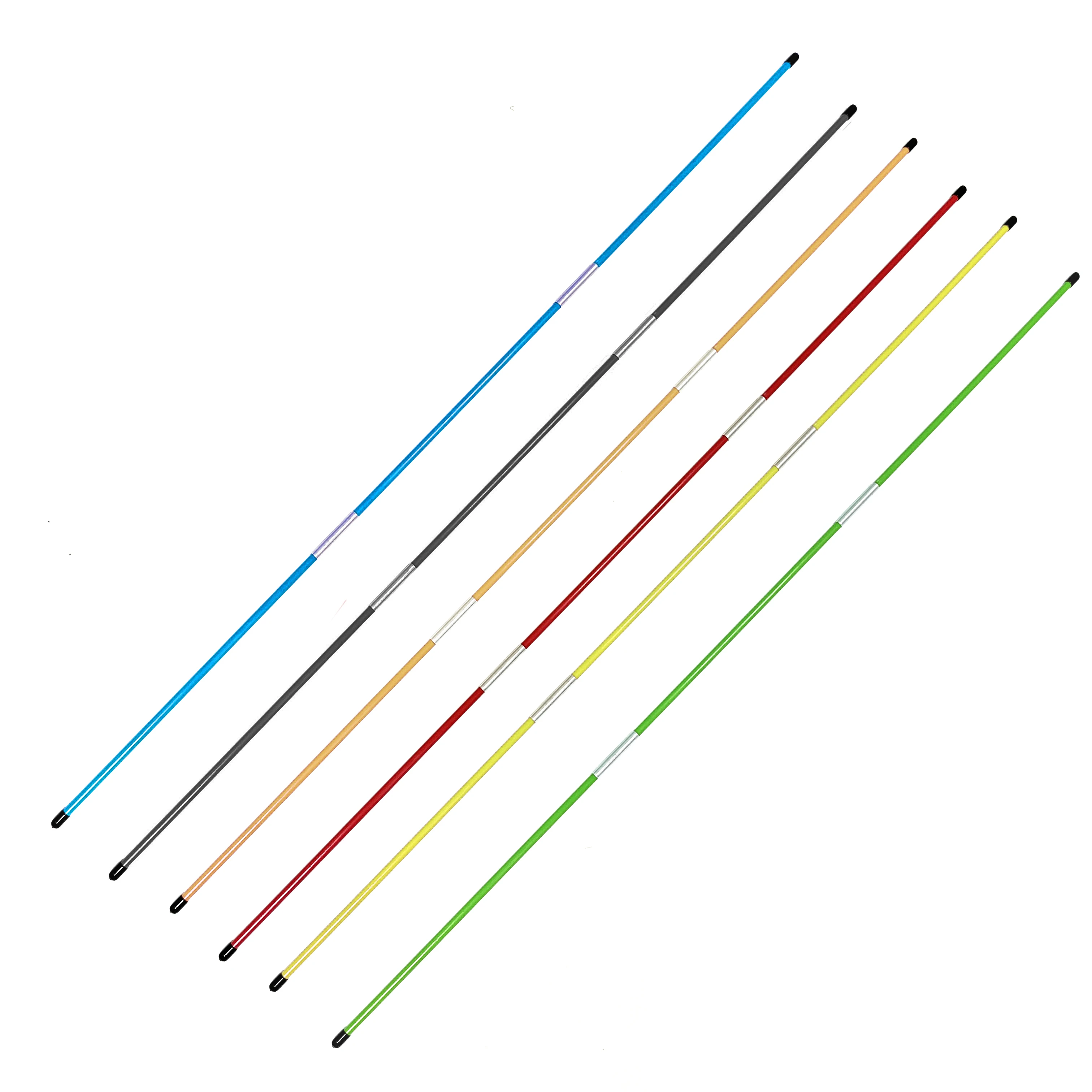 Golf Alignment Training Sticks Green Putting Practice Rods for Swing Path Aim and Stroke Control Aid