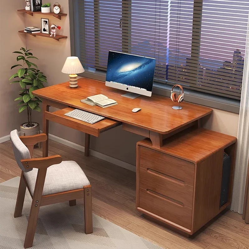 

Office Notebook Computer Desks Bedroom Portable Wood Computer Desk Drawer Organizer Escritorio Multifunction Home Furniture