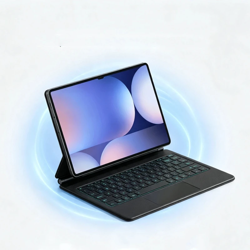 14.6 Inch Tablet Keyboard Cover For Samsung Galaxy Tab S10 Ultra S9 Ultra S8 Ultra, All-in-one PU Leather Case