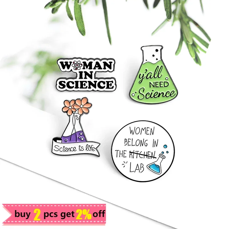 Science Enamel Pin Square Root Chemical Symbol Conical Flask \