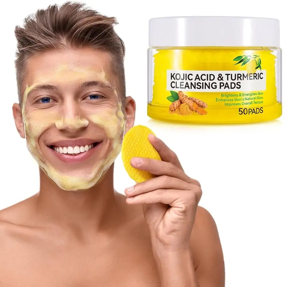 

Helps Balance Skin Oil Turmeric Cleansing Pads Exfoliating Enriched Vitamin C Natural Turmeric Face Cleansing Pads Cleans Deep