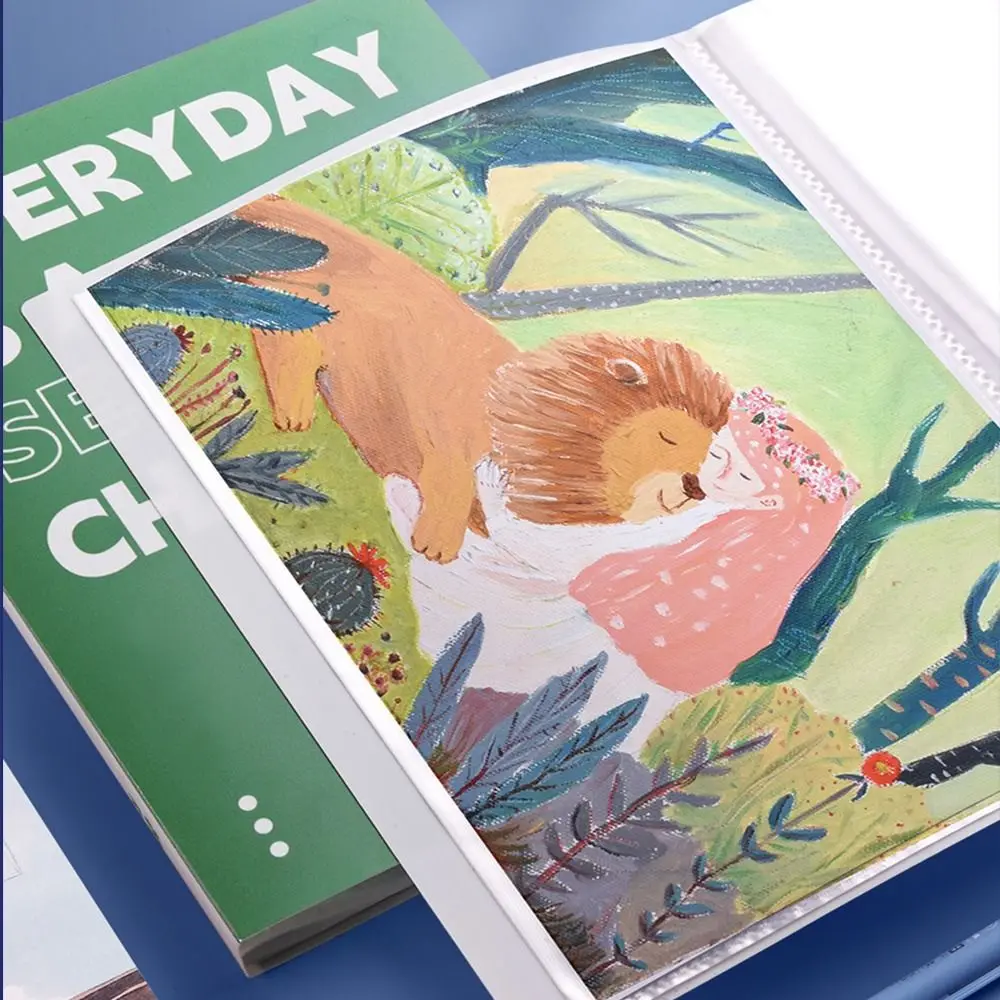 30/40/60/100 Pockets A4 File Folder Bag Waterproof Thicken A4 File Organizer Large Capacity Document Folder Paper Album