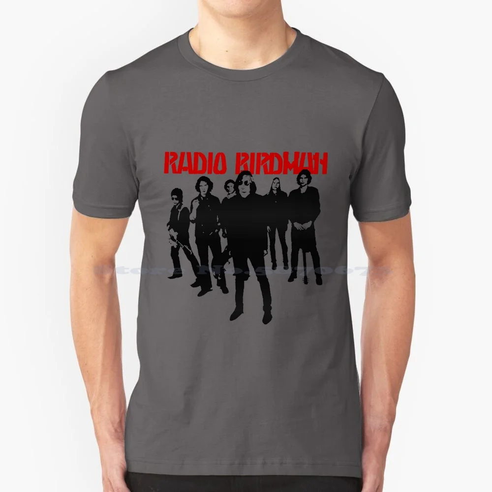 Radio Birdman T Shirt 100% Cotton Tee Radio Birdman Australia Sydney Punk Band Vintage Livin Eyes Radio Appear