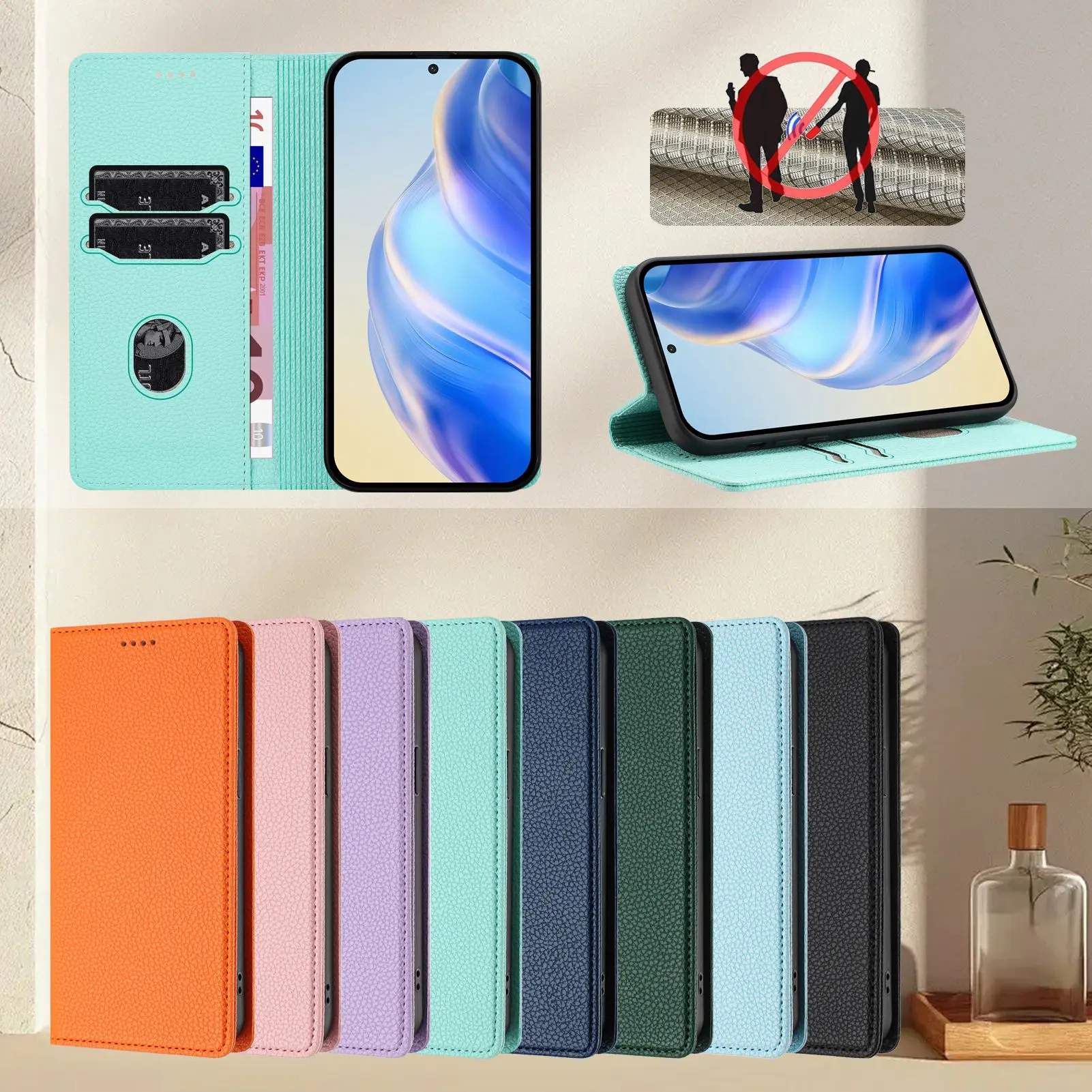 حافظة Dooge Note 59 محفظة مغناطيسية أغطية جلد قابلة للطي لهاتف Dooge Note 59 Note59 DoogeNote59 حافظة جلدية مغناطيسية مقاومة للصدمات