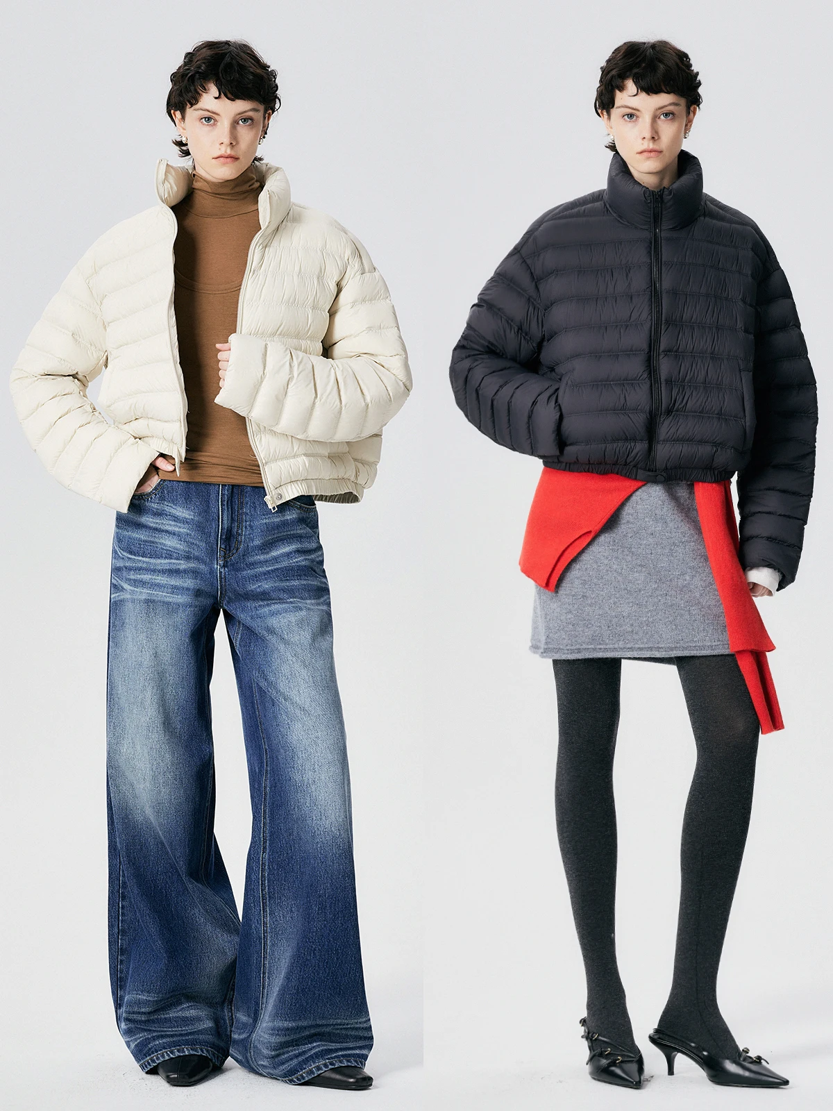 

Зимнее теплое пальто Thoransaura 90 Du с длинными рукавами, воротником-стойкой и съемным капюшоном, уличный стиль, китайский бренд