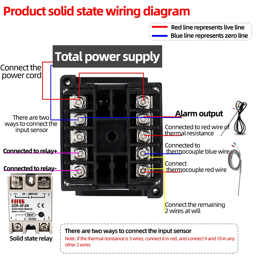 REX-C100/C700 Relay Digital PID Temperature Controller Thermostat Universal Input Output Instrument SSR Output K Thermocouple