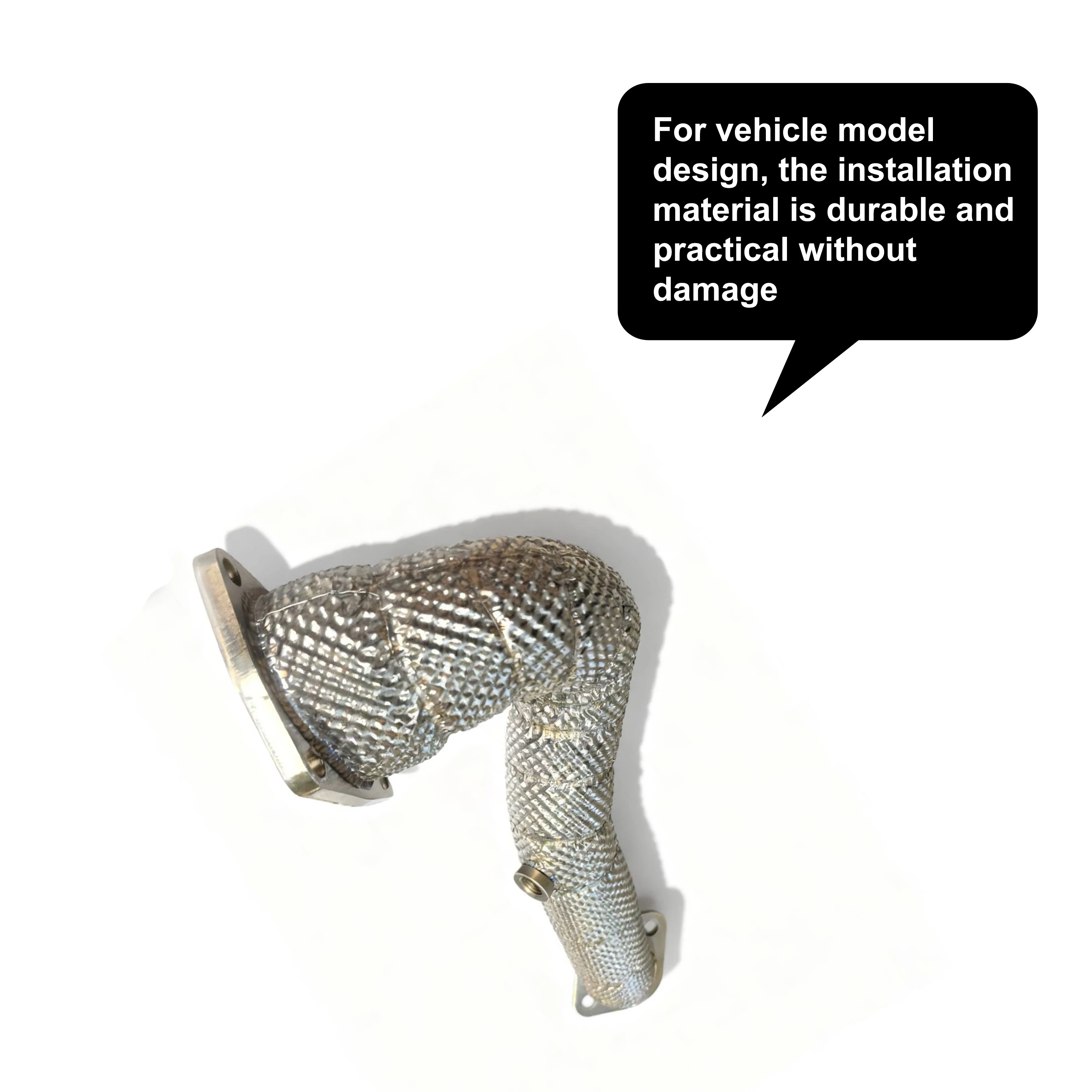 ACE per VW Scirocco Downpipe di scarico con prestazioni di flusso libero catalizzato Accessori per tubi di scarico SUS304 di alta qualità