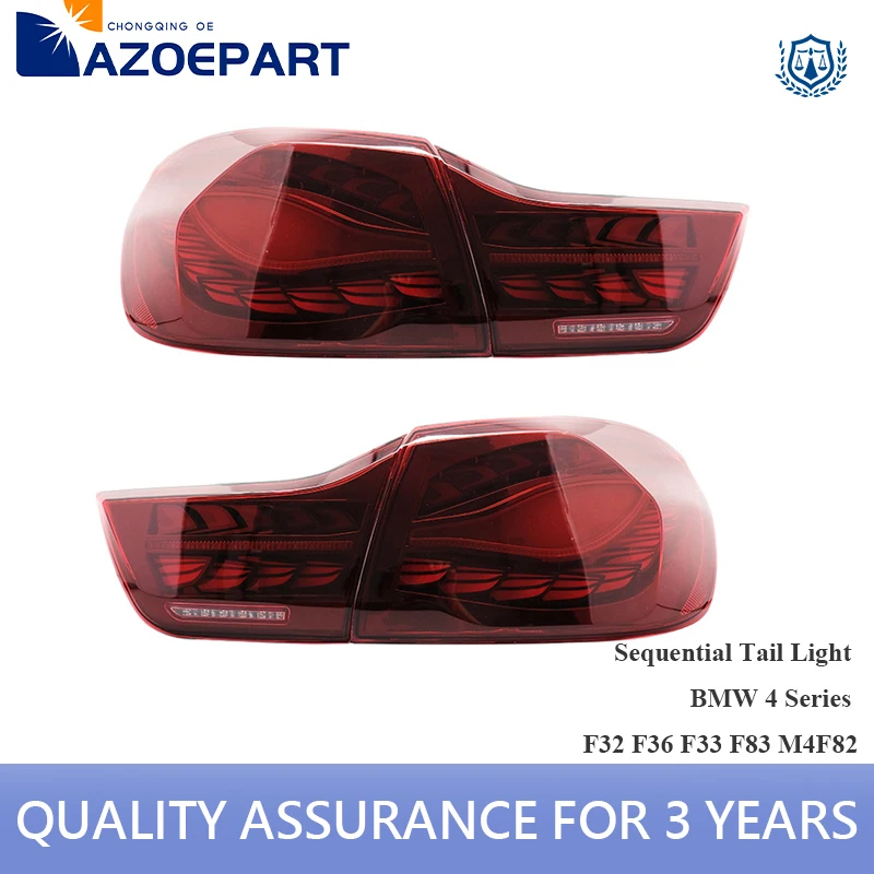 

4pcs Red LED Sequential Rear Stop Brake Tail Light for BMW 4 Series F32 F36 F33 F83 M4 F82