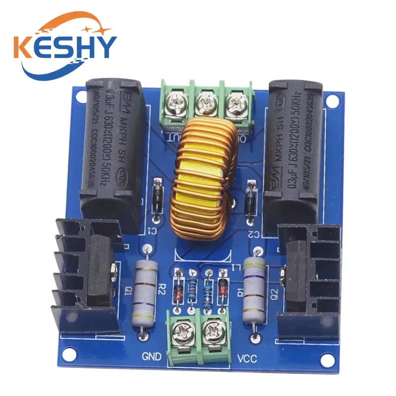 ZVS DC 12-30V 30-50KHz Inductie Verwarming Driver Board Hoogspanning Generator Circuit PCB Inductie verwarming Board Module