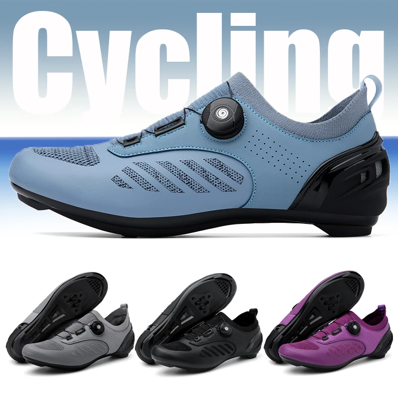 

Outdoor men's sports shoes, size 36-47, highway cycling shoelaces, lock speed, competitive cycling shoes