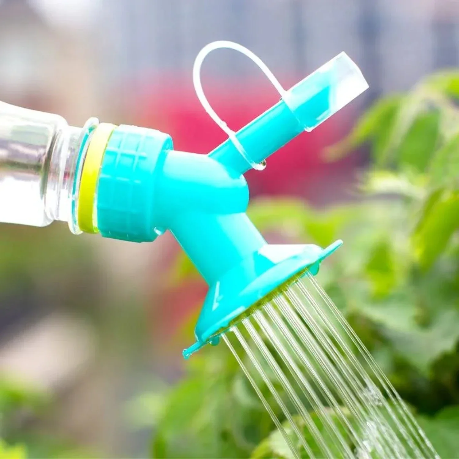 Efficient Plastic Garden Watering Tool with Adjustable Sprinkler Nozzle for Potted Plants - Durable Watering Bottle Sprinkler fo