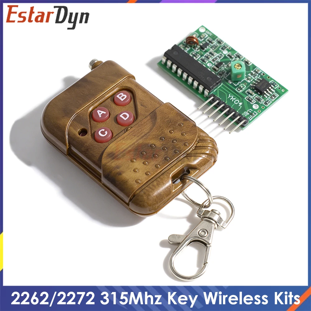 2262/2272 4 Channel 315Mhz Key Wireless Remote Control Kits Receiver module