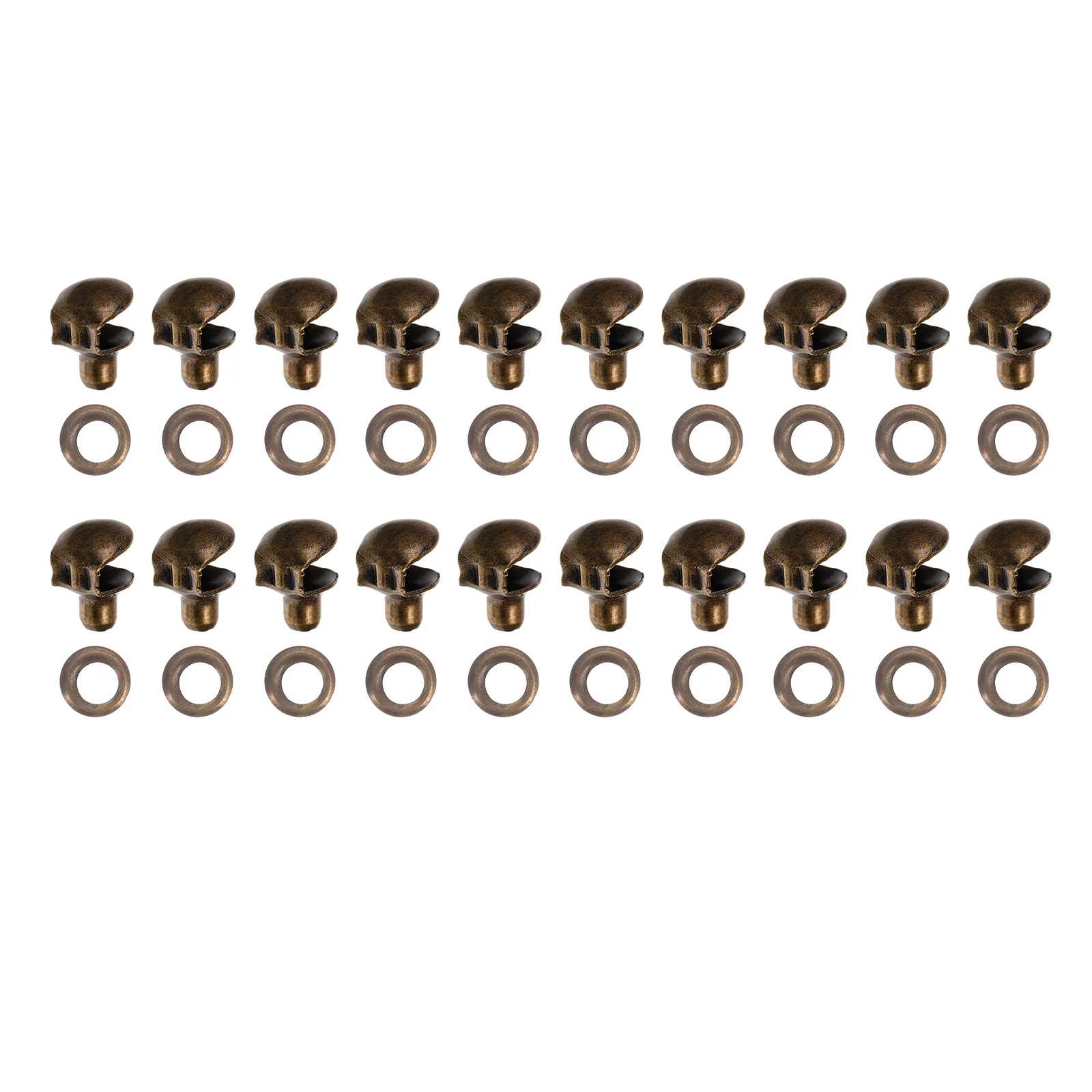 

20 Pcs Rivets Shoe Boots DIY Buckle Shoestring Accessories Hook Replacement Hooks Brass Buttons Shoelace Travel