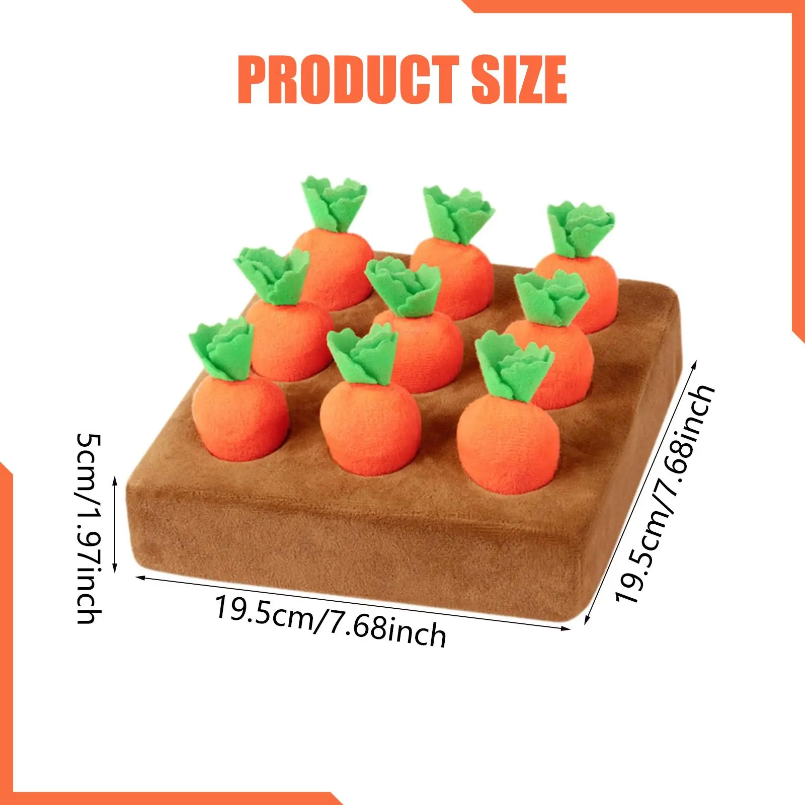 Radishes Shape Color Sorting Carrot Puzzle Toy Non Slip Base for Infant Learning Activity