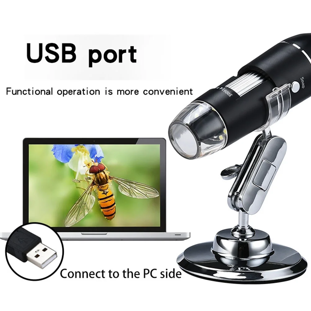 

High Quality USB Microscope Portable Digital Experiment H held Microscopes for Soldering Clear Picture Low Power High Resolution