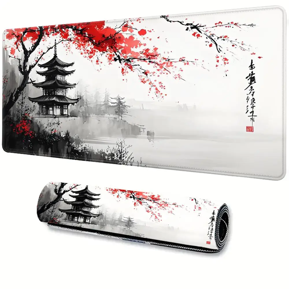 

Cherry Blossom Mouse Pad Sakura Japanese Gaming Home Mousepad XXL Keyboard Mat Office Carpet Laptop Mice Pad Desk Accessory