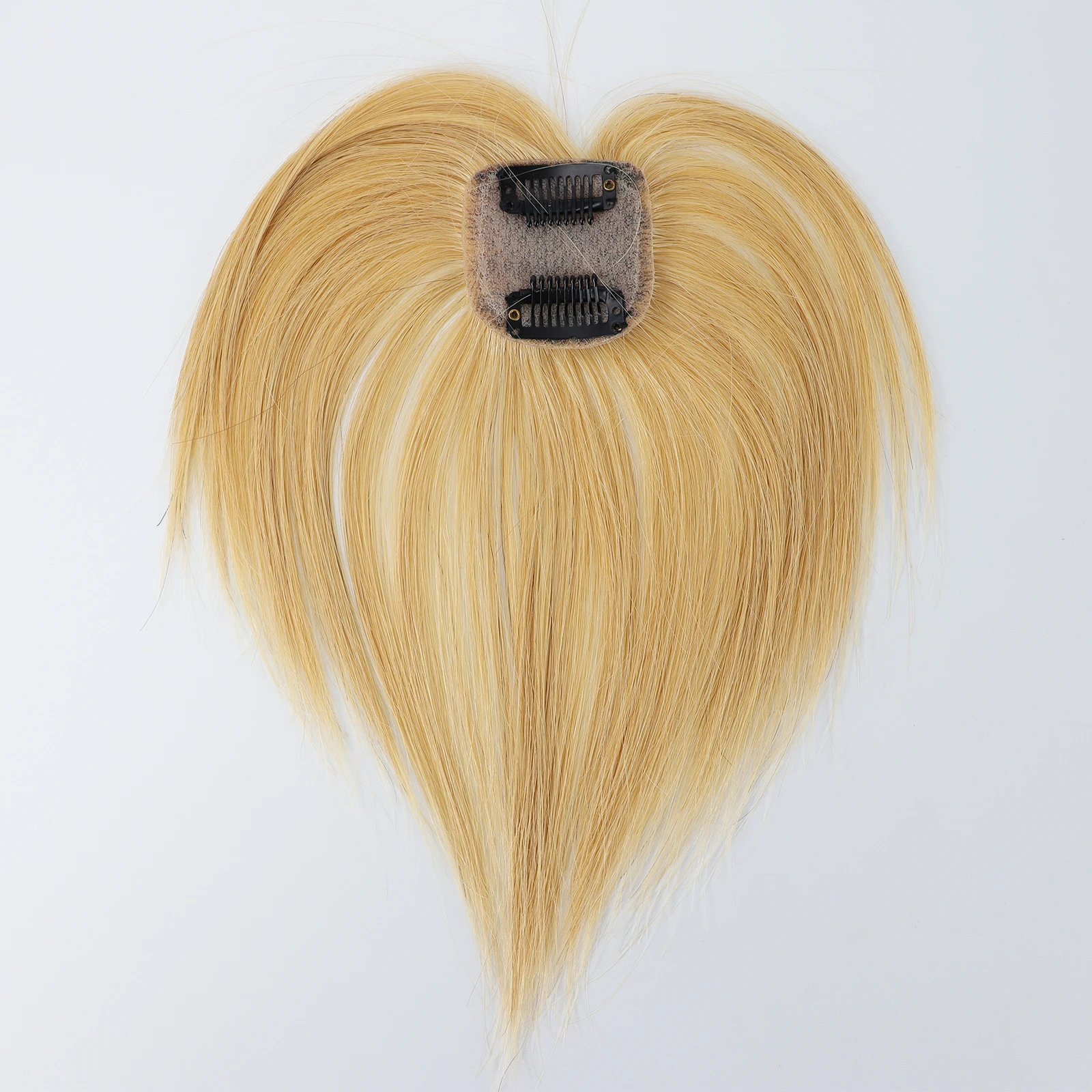 الشعر البشري الانفجارات الهوائية سيليكون الجلد قاعدة فروة الرأس الطبيعية 5x5 سنتيمتر الحرير العلوي هامش حجم صغير قطعة شعر ضوء حجم إضافة للنساء #4