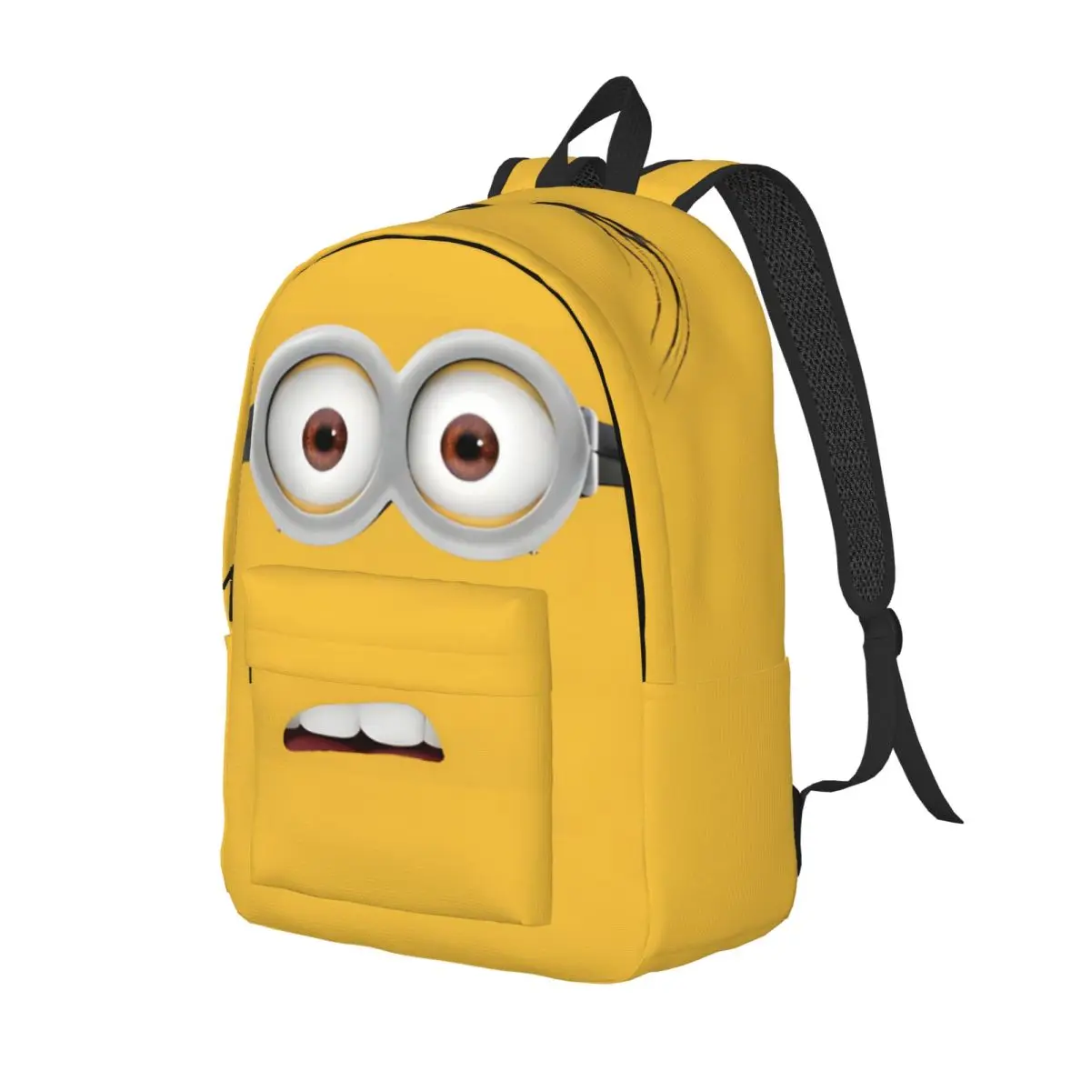 College Bag Guantanamo Bay Minion Zipper Closure Despicable Me Grils Back To School Gift Fashionable Bookbag Outdoor