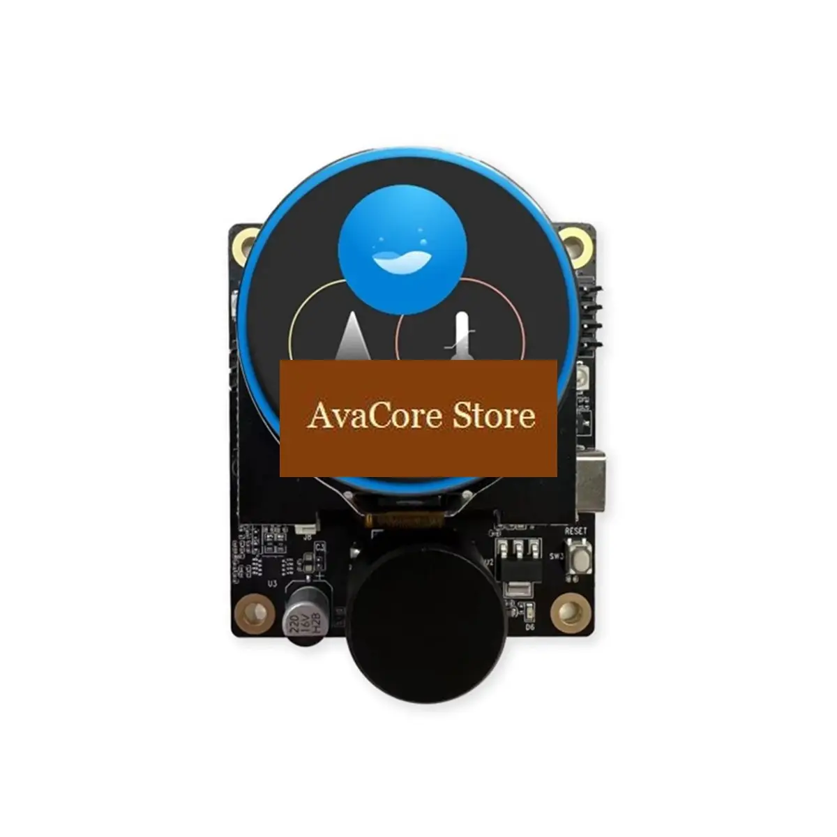 AvaCorePromotion -C3-LCDkit Development Board 1.28-Inch SPI LCD Screen Audio Playback IR Wireless Control