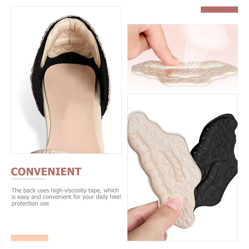 

12pcs Anti-Slip Grips Adhesive Cushion Inserts Wear-Resistant Liners for High Heels Sports Shoes Breathable Comfortable Foot