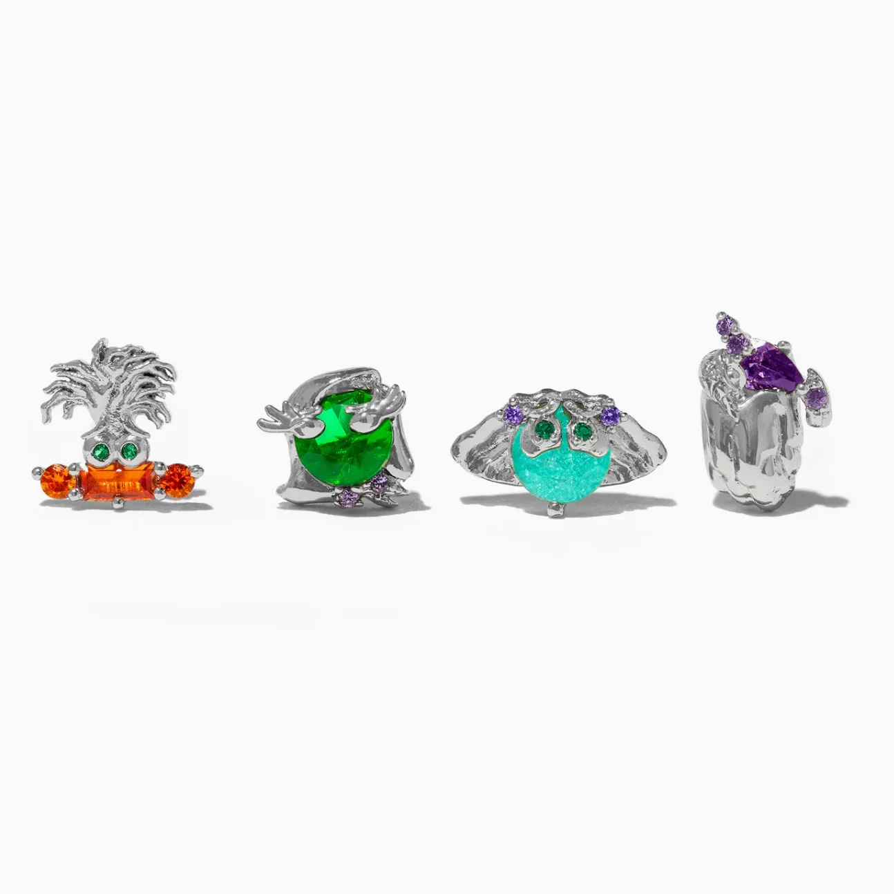 New ins Cute Exquisite Cartoon Character zircone orecchini Set per le donne Girl Fashion Colorful zircone Stud Earring Jewelry