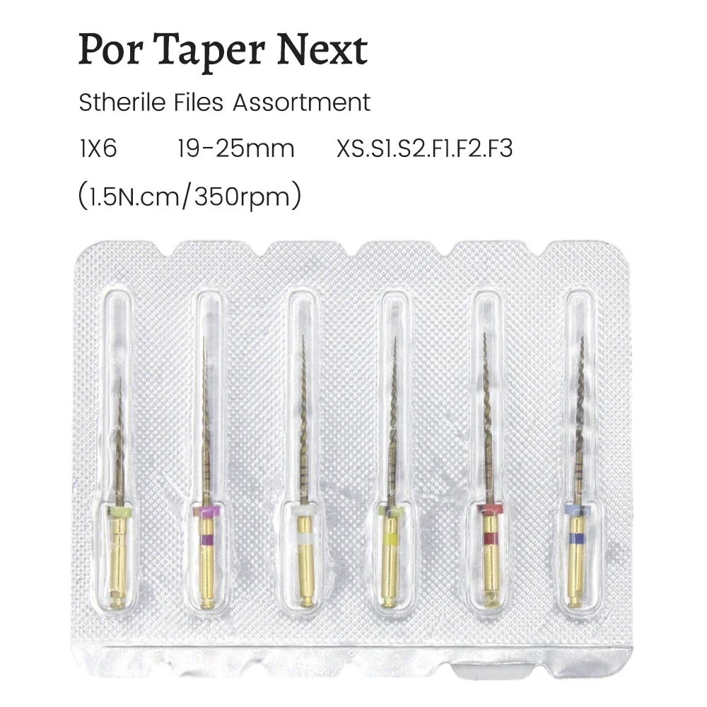 AG-Arquivos Endodônticos Dentais, Arquivo Endo Dourado, Canal Radicular, Arquivo Rotativo Ativado por Calor, Níquel, Instrumento de Titânio, Ferramentas Odontológicas, 6Pcs